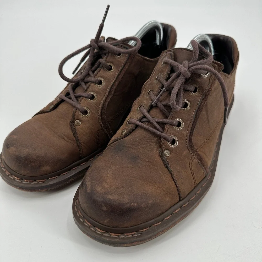 Doc Dr Martens Mens Brown Leather Oxford‎ Lace Up Casual Shoes Sz 10 Unisex